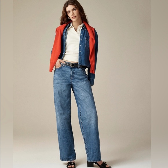 J. Crew 1984 Rigid Low Lower Rise Wide Leg 28 28P - Picture 2 of 6